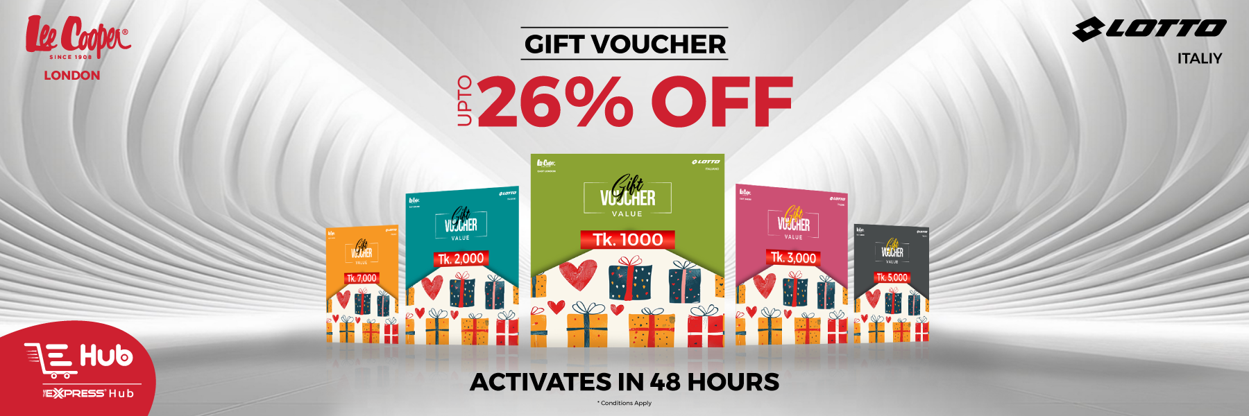 Gift Voucher up to 26%